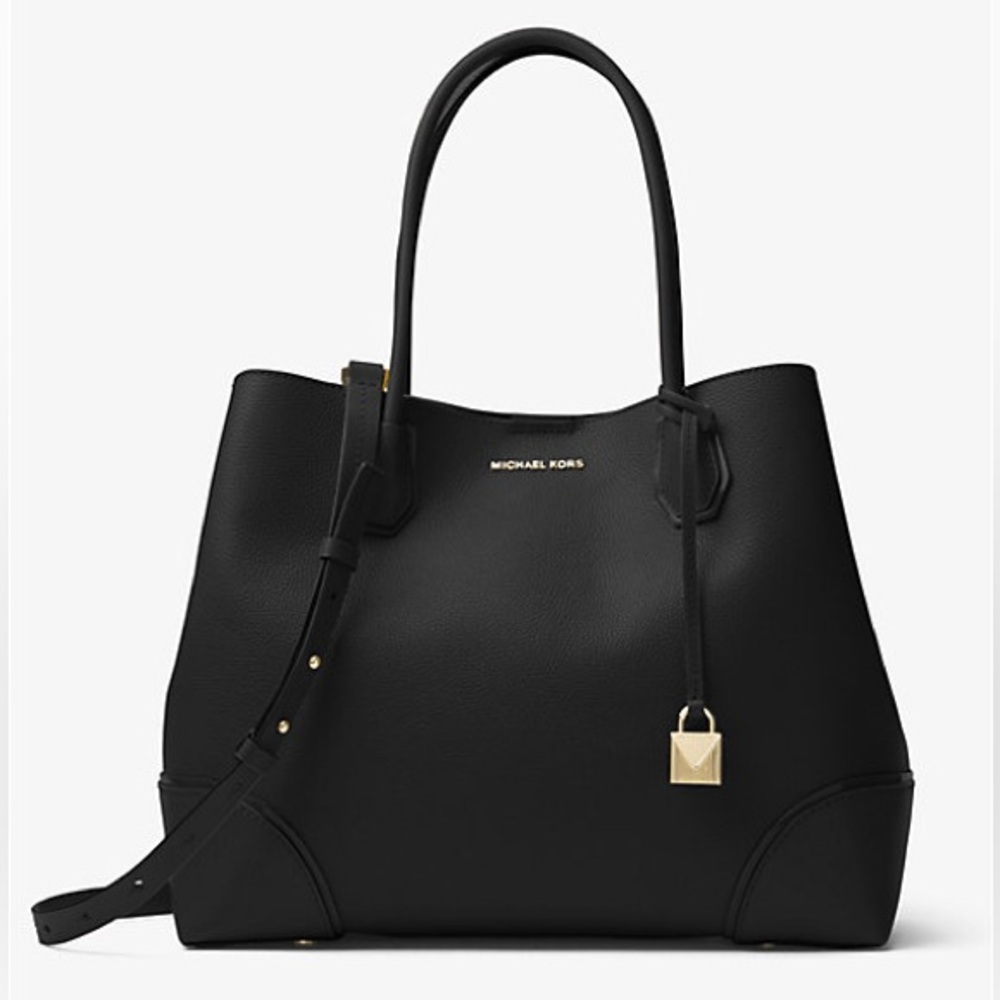 USED ONCE Michael Kors Mercer Gallery Large Leather Satchel w/ tags tissue & bag